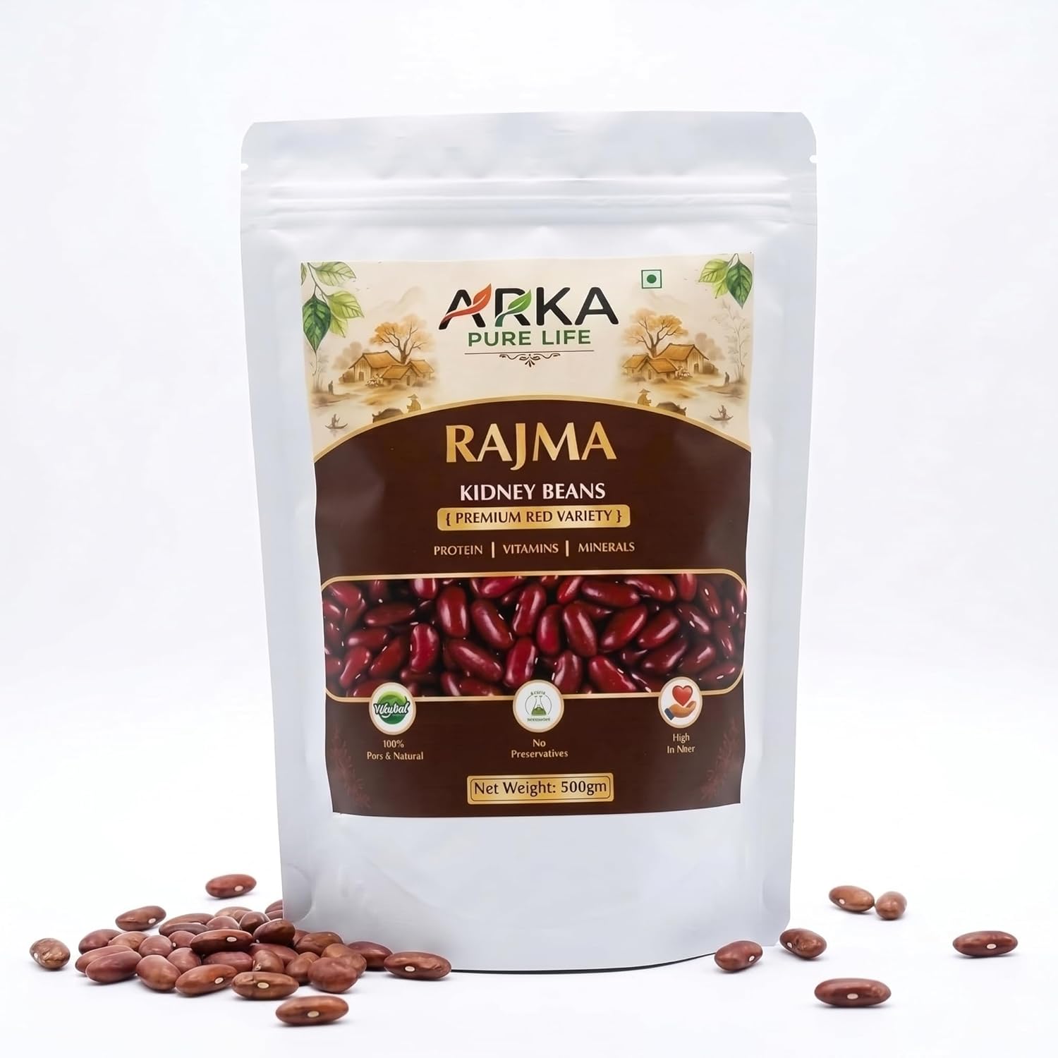 Organic Red Bean Rajma 500g 1 Organic Red Bean Rajma 500g