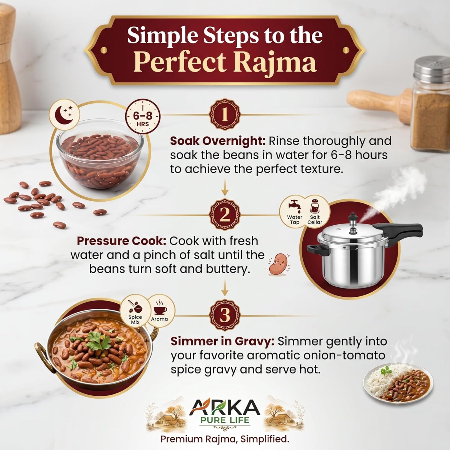Organic Red Bean Rajma 500g 8 Organic Red Bean Rajma 500g - Image 8
