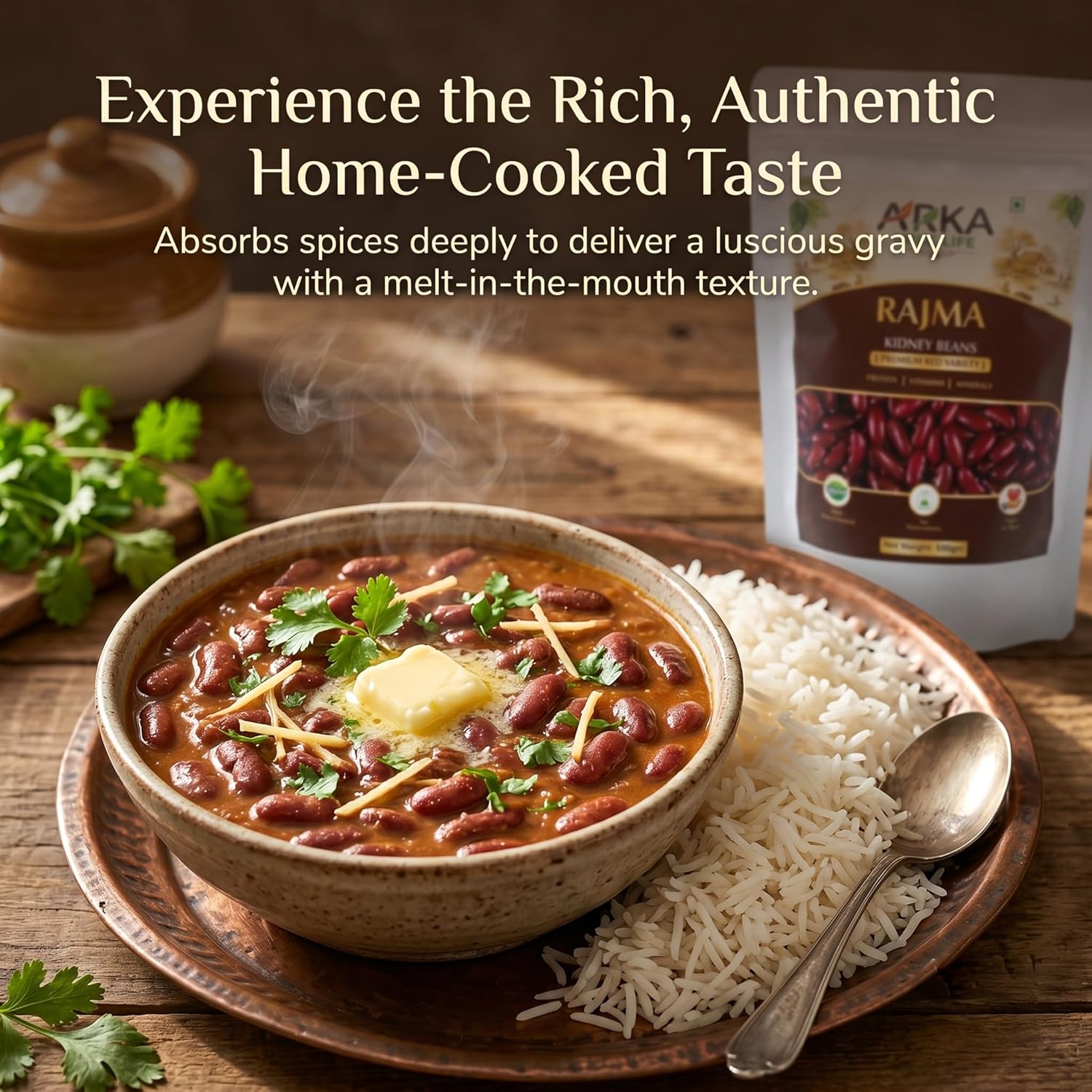Organic Red Bean Rajma 500g 4 Organic Red Bean Rajma 500g - Image 4