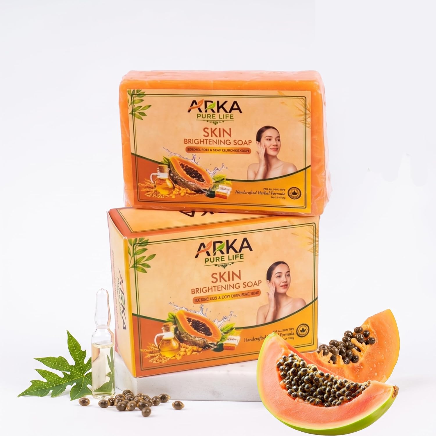 Skin Brightening Face & Body Papaya Soap - 100g 1 Skin Brightening Face & Body Papaya Soap - 100g
