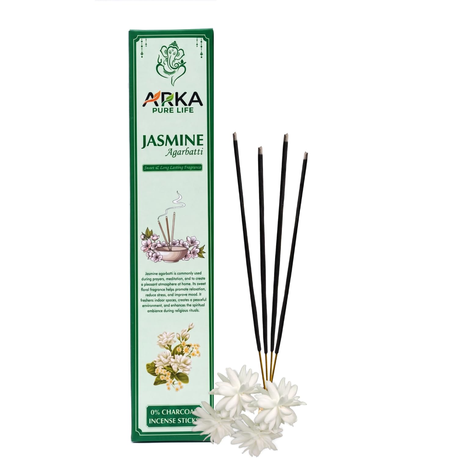 Jasmine Incense Sticks, 100g 1 Jasmine Incense Sticks, 100g