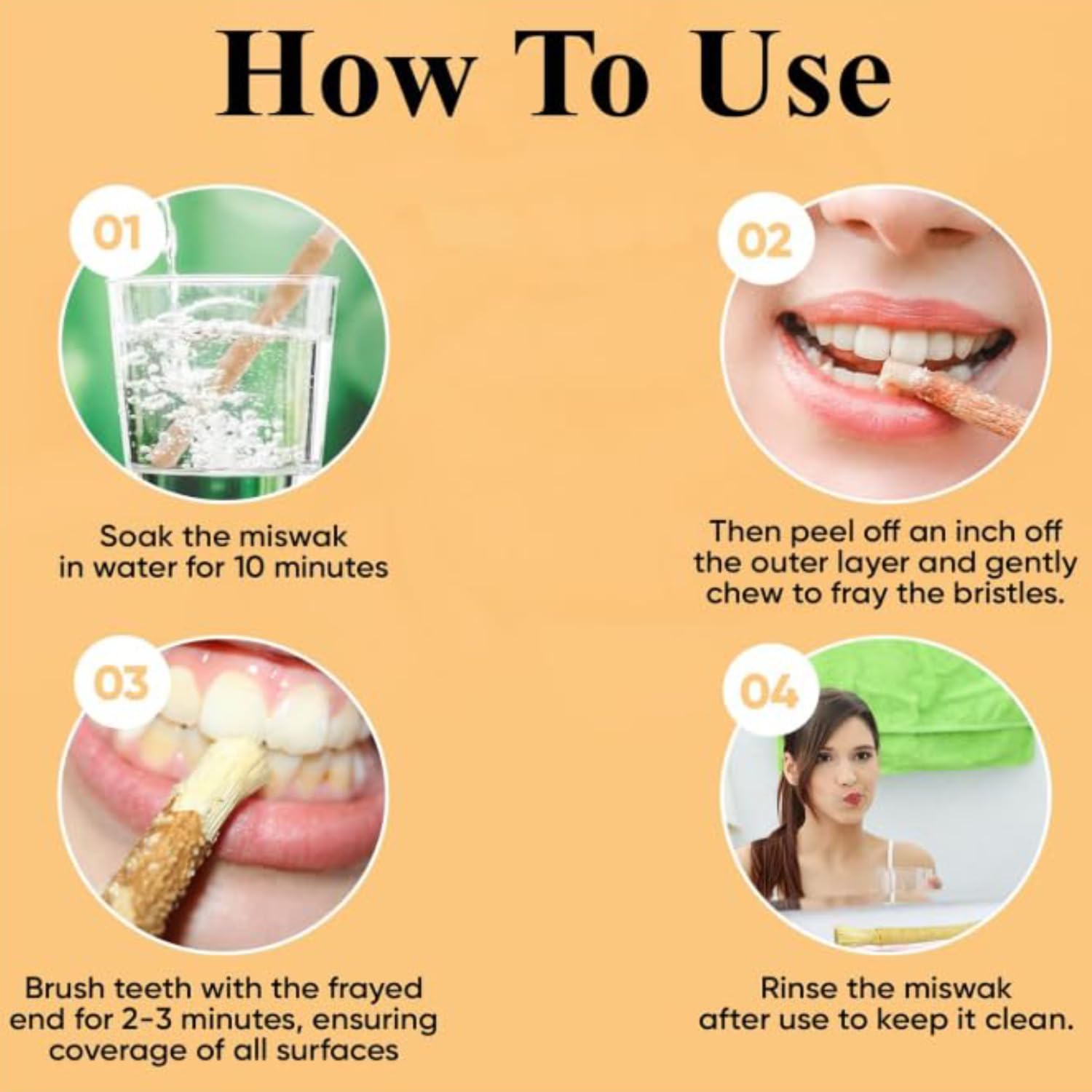 Miswak Natural Herbal Toothbrush 2 Miswak Natural Herbal Toothbrush - Image 2