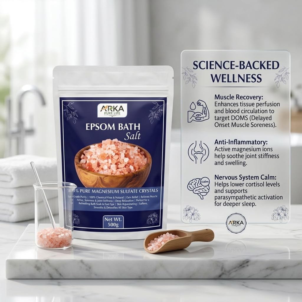 Epsom Bath Salt Crystals, 500g 2 Epsom Bath Salt Crystals, 500g - Image 2