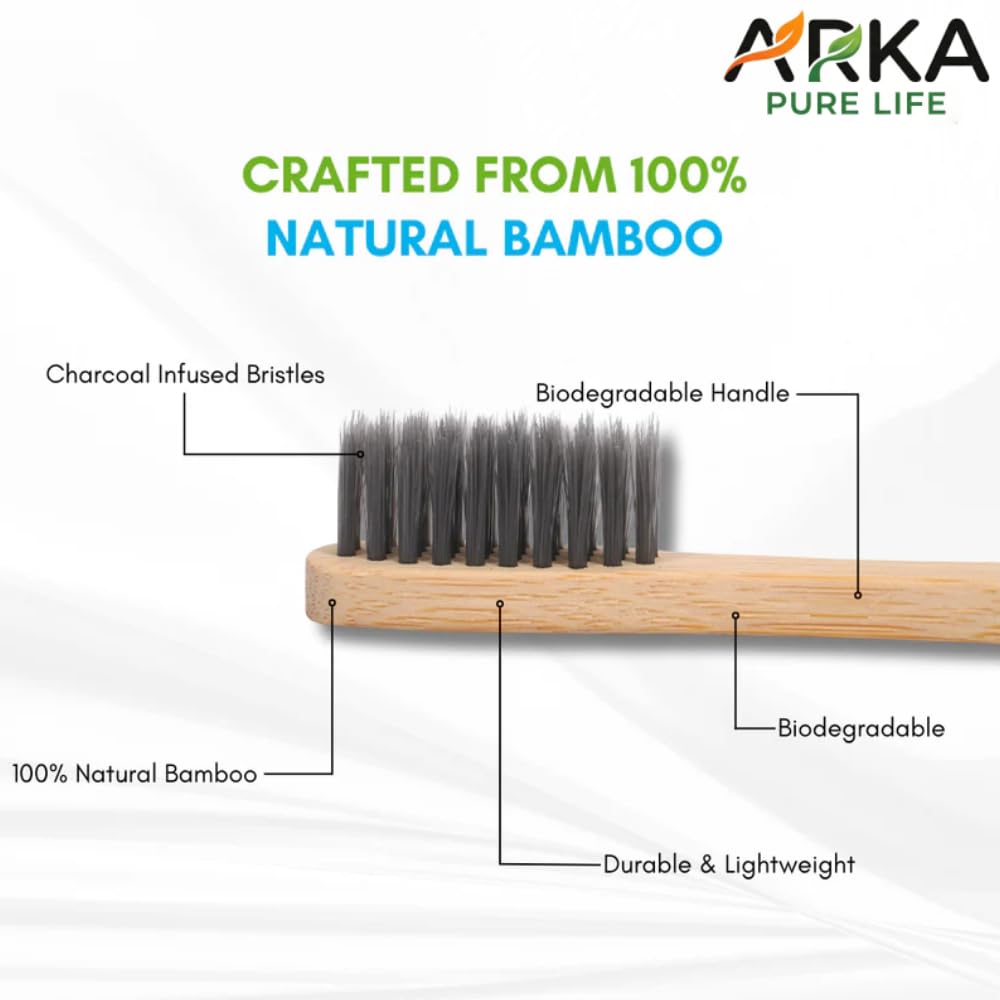Bamboo Toothbrush, 3 Brushes 3 Bamboo Toothbrush, 3 Brushes - Image 3