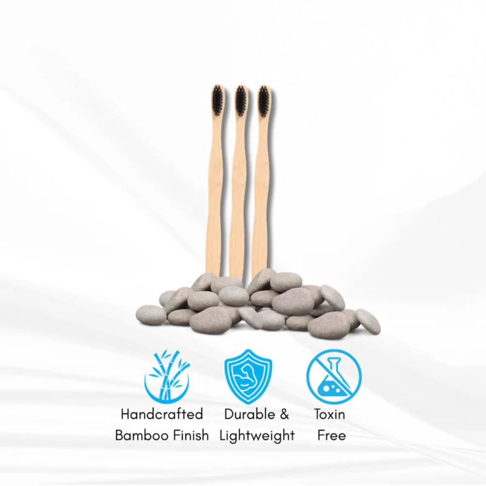 Bamboo Toothbrush, 3 Brushes 4 Bamboo Toothbrush, 3 Brushes - Image 4