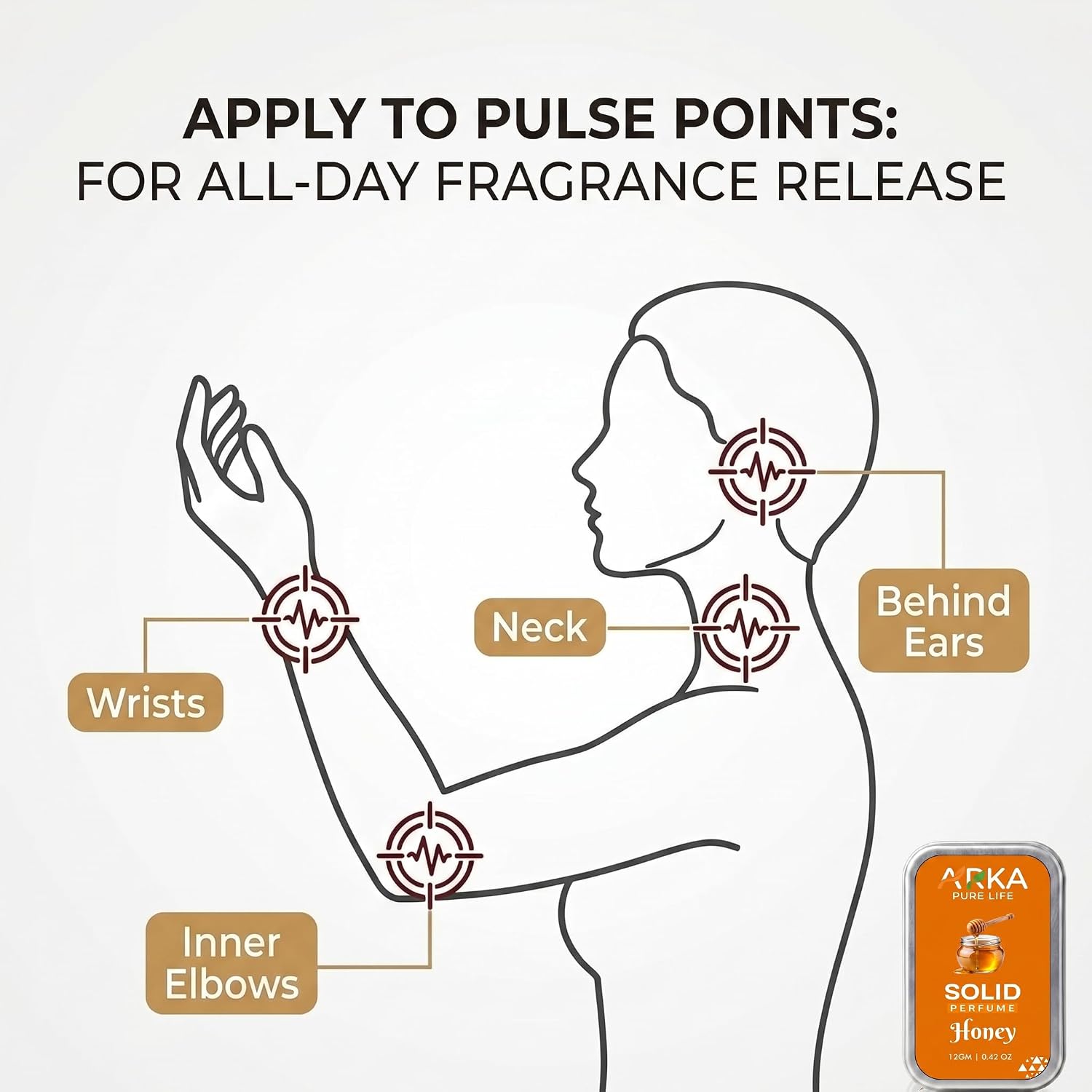 Premium Honey Solid Perfume, 12g 5 Premium Honey Solid Perfume, 12g - Image 5