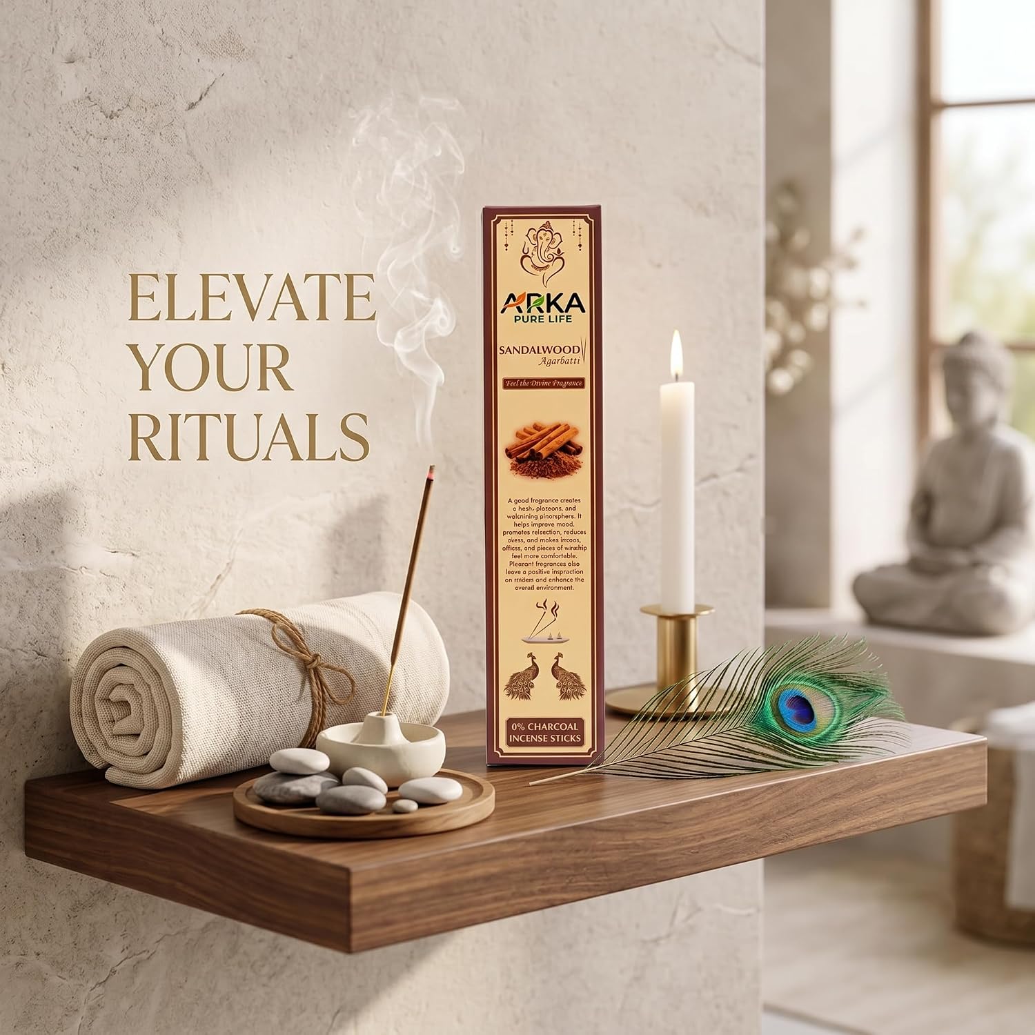 Sandalwood Incense Sticks, 100g 7 Sandalwood Incense Sticks, 100g - Image 7