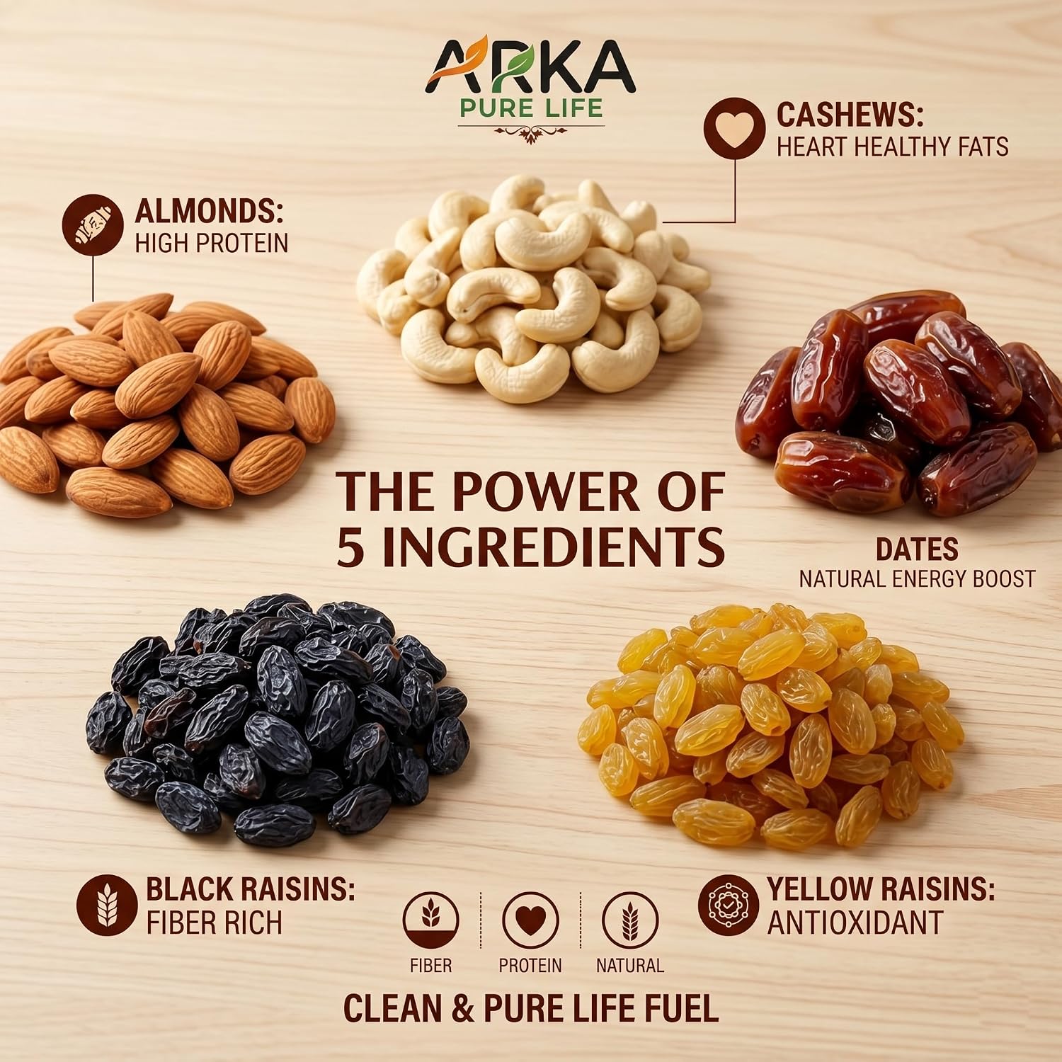 Premium Mix Dry Fruits & Nuts, 450g 7 Premium Mix Dry Fruits & Nuts, 450g - Image 7